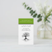 Baumvisitenkarte und Umgebung Visitenkarte (Stehend Vorderseite)