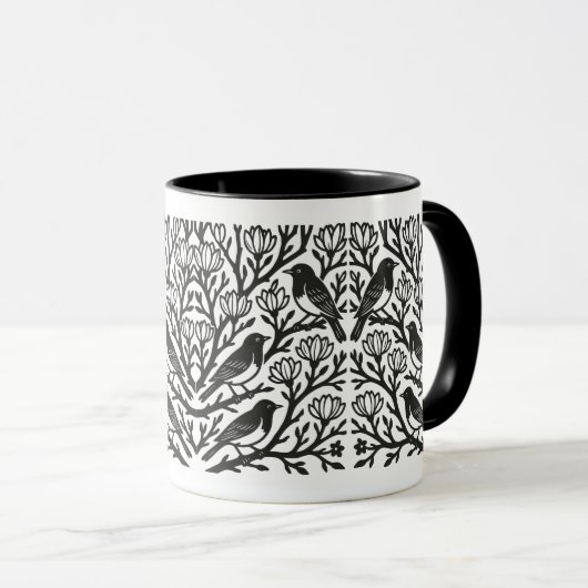 Baumvögel Tasse (VorderseiteRechts)