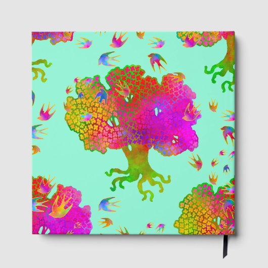 Baumvögel Twilight Gästebuch (Rückseite)