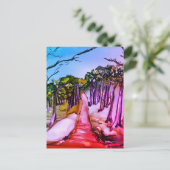 Baumwald Postkarte (Stehend Vorderseite)