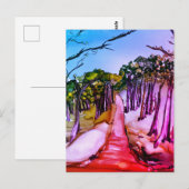 Baumwald Postkarte (Vorne/Hinten)