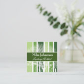 Baumwald Quadratische Visitenkarte (Stehend Vorderseite)