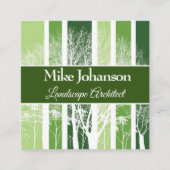 Baumwald Quadratische Visitenkarte (Vorderseite)