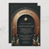 Baumwald Rustikale Scheune Farm Probe Abendessen Einladung (Vorne/Hinten)