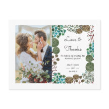 Baumwald | Vielen Dank |Foto Postkarte