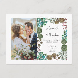 Baumwald | Vielen Dank |Foto Postkarte