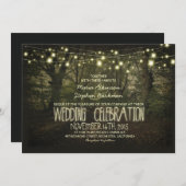 Baumweg rustikale Hochzeitseinladung Einladung (Vorne/Hinten)