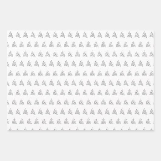 Baumweihgabepapierblätter Geschenkpapier Set (Vorderseite 3)