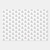 Baumweihgabepapierblätter Geschenkpapier Set (Vorderseite)