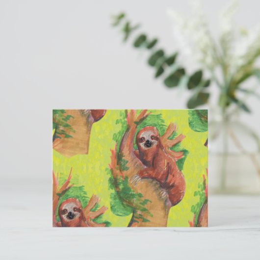 Baumwiese Postkarte (Stehend Vorderseite)