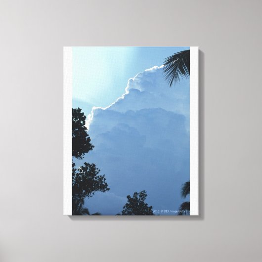 Baumwolken Leinwanddruck (Vorderseite)