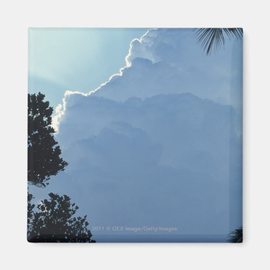 Baumwolken Magnet (Vorne)