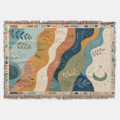 Baumwoll- Doodle -Webdecke Decke (Vorderseite)