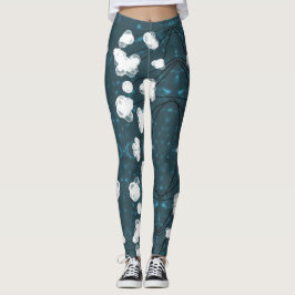 Baumwoll-Juwel Leggings