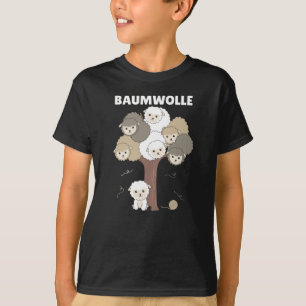 Baumwoll-Schafe-Wortspiel viele Schafe auf Bäumen T-Shirt