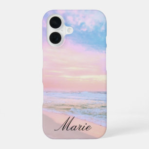 Baumwoll Zucker Florida Strand Sonnenaufgang Name  iPhone 16 Hülle
