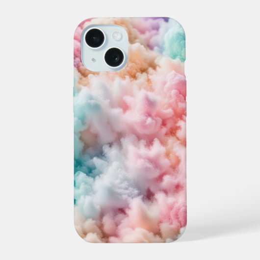 Baumwoll Zucker Fluff iPhone 15 Hülle (Rückseite)