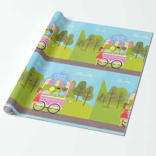 Baumwoll Zucker Straßenspeise Geschenkpapier