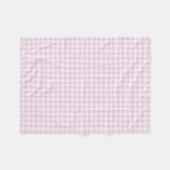 Baumwoll Zuckerwatte Pink Gingham Fleecedecke (Vorderseite (Horizontal))