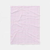 Baumwoll Zuckerwatte Pink Gingham Fleecedecke (Vorderseite)