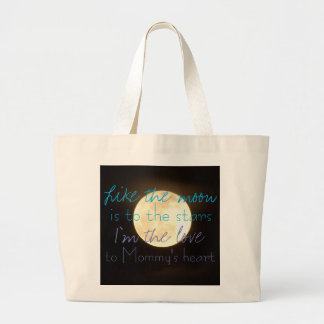 Baumwollbaby-Mond zur Jumbo Stoffbeutel