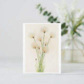 Baumwollblüten postkarte (Stehend Vorderseite)