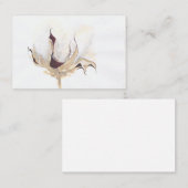 Baumwollbolze Visitenkarte (Vorne/Hinten)