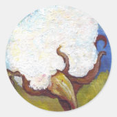 BaumwollBolzen aus MS Runder Aufkleber (Vorderseite)