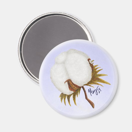 Baumwollbolzenhalter 1 magnet (Vorderseite/Rückseite)