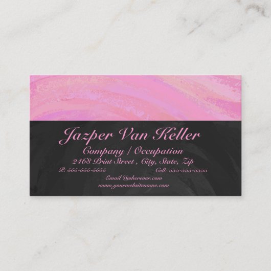 Baumwollbonbons Visitenkarte (Vorderseite)