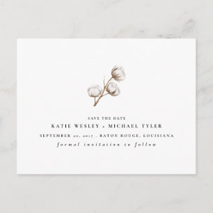 Baumwolle Ankündigungspostkarte