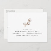 Baumwolle Ankündigungspostkarte (Vorne/Hinten)