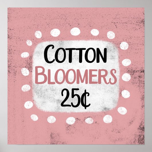 Baumwolle Bloomere 25 Cent Poster Wall Art (Vorne)
