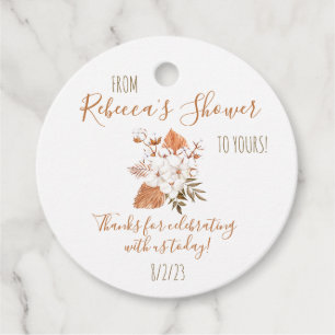 Baumwolle Blume Bevorzugung Tags Geschenkanhänger