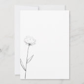 Baumwolle Blume Weiß klare botanische Wir tun Einladung (Rückseite)