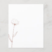 Baumwolle Blumen Herbst Haushalt Terracotta Indie Flyer (Hinten)