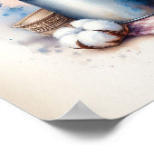 Baumwolle Bouquet in einer Milch 5 Poster (Ecke)