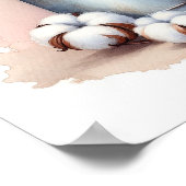 Baumwolle Bouquet in einer Milch 8 Poster (Ecke)