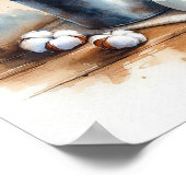 Baumwolle Bouquet in einer Milchdose 2 Poster (Ecke)