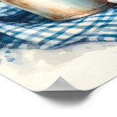 Baumwolle Bouquet in einer Milchdose 3 Poster (Ecke)