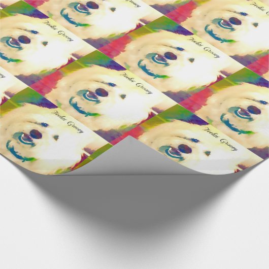 Baumwolle de Tulear Feelin' stark Geschenkpapier (Ecke)