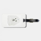 Baumwolle de Tulear Gepäckanhänger (Rückseite horizontal)