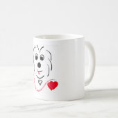 Baumwolle de Tulear Love Kaffeetasse (VorderseiteRechts)