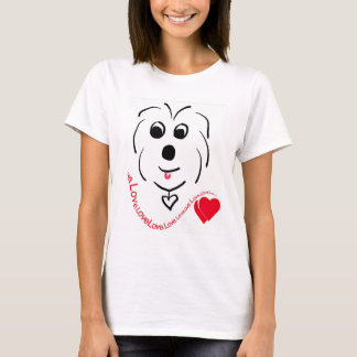 Baumwolle de Tulear Love T-Shirt