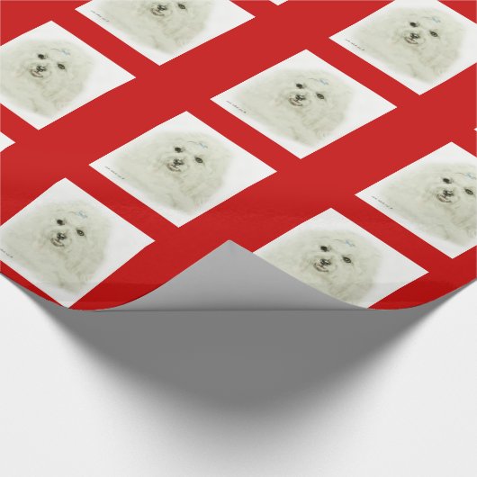 Baumwolle DeTulear Geschenkpapier (Ecke)