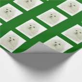 Baumwolle DeTulear Geschenkpapier (Ecke)