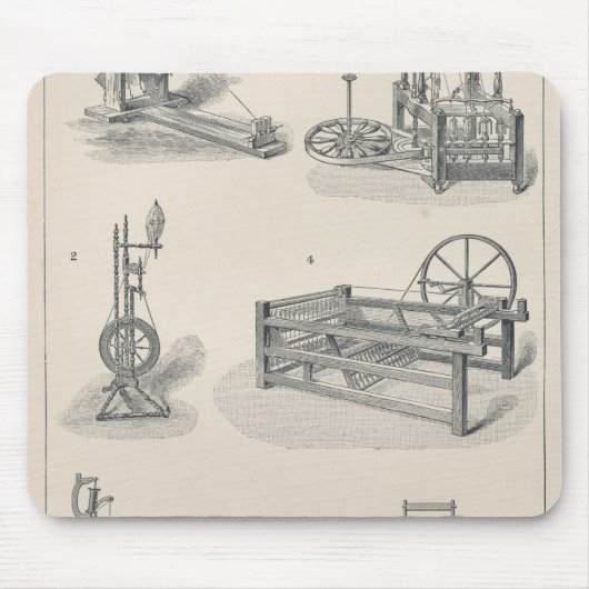 Baumwolle, die I spinnt Mousepad (Vorne)