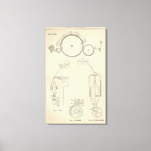 Baumwolle, die II spinnt Leinwanddruck
