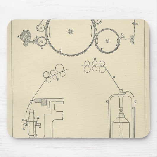 Baumwolle, die II spinnt Mousepad (Vorne)