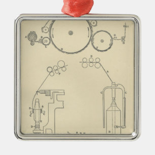 Baumwolle, die II spinnt Ornament Aus Metall